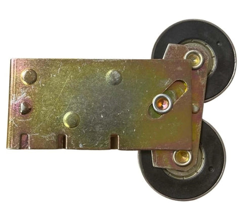 Top view of Sliding Glass Door Tandem Roller Replacement Kit With Precision Bearing Stainless Steel Wheels For Ultra Smooth Glide