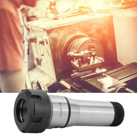 5C ER32 Collet Chuck Tool Holder With Spring Pincer Mandrel for Milling Machines, DN65 carbon steel in machine setup