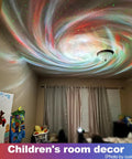 Immersive Galaxy Projector With Nebula Shapes And Large Coverage Area Bluetooth Speaker Night Light in child's room decor