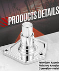 Chrome Bolt-On Starter Push Button Solenoid Cover For Harley Evo Twin Cam And Most 1.2/1.4 kW Aftermarket Starters, Easy Backup Start System For Quick, Smooth Cranks. polished aluminum cover