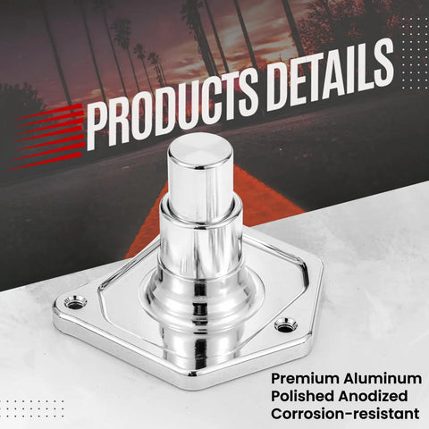 Chrome Bolt-On Starter Push Button Solenoid Cover For Harley Evo Twin Cam And Most 1.2/1.4 kW Aftermarket Starters, Easy Backup Start System For Quick, Smooth Cranks. polished aluminum cover
