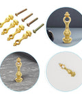 Sturdy Metal Spindles and Glass Railing Post Bolts Set for Cabinets and Furniture Projects Easy Install with Durable Connectors 8-Piece