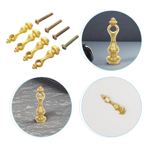 Sturdy Metal Spindles and Glass Railing Post Bolts Set for Cabinets and Furniture Projects Easy Install with Durable Connectors 8-Piece