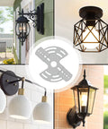 Adjustable Ceiling Light Mount Crossbar With Screws And Nuts Go To Fixture Bracket For Wall Or Ceiling Installations Close To Ceiling Chandelier Plate Fits 4.33 To 5.12 Inch Hole Spacing Easy Fit And Solid Support for wall sconces