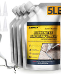 Four 5 lb packs of High Elasticity Concrete Crack Filler Self Leveling Quick Drying Waterproof Cement Crack Repair with applicator tips