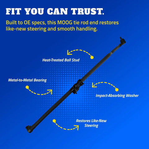Steering Tie Rod End For Jeep Wrangler 2007 2017 And 2018 JK, black metal outer tie rod with heat-treated ball stud