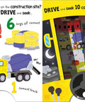 Children's book page from 'Construction Site Digger Adventure For Kids A Magic Headlight Find And Count Quest That Teaches Counting.'