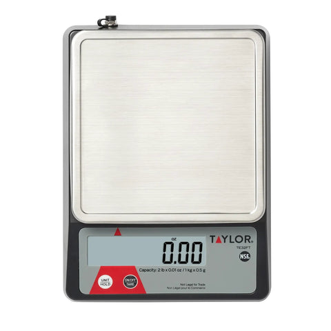 Compact Digital Portion Control Scale For Precise Food Weighing And Portioning, NSF Certified, with stainless steel platform