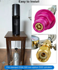 60 Inch Soda Maker Adapter Hose Kit For Terra Duo Art Gaia Series CO2 Tank Adapter, Beefy Brass Stainless Steel Hose With Steel Braided Layer, High-Pressure Up To 3500 PSI, connecting soda maker to CO2 cylinder