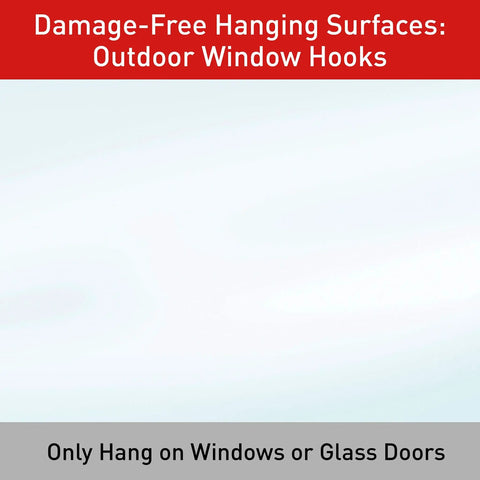 Outdoor Heavy Duty Adhesive Strips For Hanging Hooks And Decor Clear Weather Resistant Large And Medium Refill Strips Set
