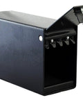Black Drop Box Safe For Cash Checks And Envelopes With Sawtooth Baffle To Protect Slot Powder Coat Open View