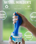 Hands holding Detail Like A Pro Car Cleaning Gel Putty for hard to reach areas with natural ingredients and eco-friendly label.