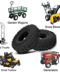 4.10-4 Tire And Inner Tube Replacement Set Two Pack with garden wagons, snow blowers, hand trucks, small tractors, generators