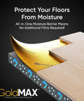 Top Tier Floor Underlayment Roll Covers 200 Sq Ft Of Laminate And Hardwood With Built In Moisture Seal and Noise Control protecting floors from moisture.