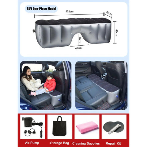 Dope Gap Filling Car Mattress For Tesla Cybertruck And Roadster Backseat Travel Bed with kids using on backseat.