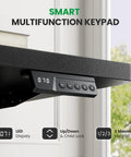 Electric Standing Desk Adjustable 60x28 Inch Sit Stand Desk With 1 Inch Thick Top, multifunction keypad close-up