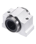 SCV25UU Linear Ball Bearing Slide Block Set, 25mm Bore, Dual Dust Seals, aluminum body, for CNC and smooth quiet motion systems
