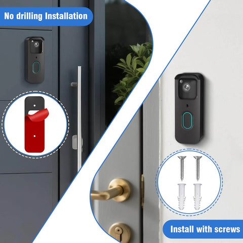 No Drill Adhesive Doorbell Mount For All New Video Doorbell Camera Second Generation Easy To Install Mounting Bracket