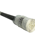 Bundle of white marking flags with 15-inch wire staffs, 2.5 x 3.5-inch for utility lines, sprinkler heads, property boundaries, durable 100 pack