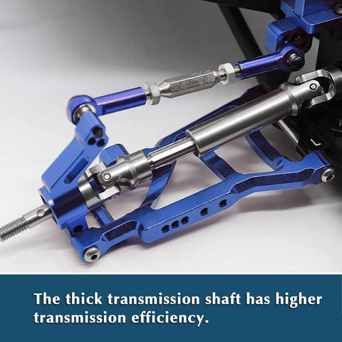 Tough As Nails Stainless Steel Rear CVD Drive Shafts For Traxxas Slash 2WD showing detailed transmission shaft mechanics.