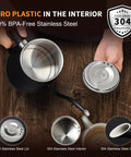 Top view of Gooseneck Electric Kettle With 304 Stainless Steel Build Auto Shutoff And Anti Dry Protection For Pour Over Coffee And Tea