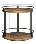 2 Tier Lazy Susan Spice Rack Set With Smooth 360 Degree Spin Rotating Spice Organizer For Cabinet Or Countertop