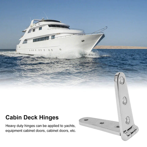 Beefy Heavy Duty Rotatable 300 Degree Cupboard Door Butt Hinge For Yachts And Marine Cabinets Stainless Steel Displayed Near Yacht