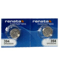 Top Shelf Silver Oxide Watch Battery 394 SR936SW 1.55 Volt Swiss Made two pack for smartwatches and calculators.