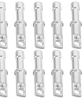 Upgrade Your Camping Gear With These 10pcs Aluminum Alloy Tent Pole End Caps. Heavy Duty Weatherproof Repair Kit Offers Reliable Protection And Versatile Compatibility For Any Outdoor Adventure Or Stormy Scenario You Face Today. 10 silver aluminum tent pole end caps