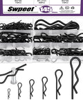 Must-Have 145-Piece Cotter Pin Kit Do-It-All Set With 6 Sizes M1.2x21 M1.5x33 M2x40 M2.5x45 M3x60 M4x85 Zinc Plated Carbon Steel