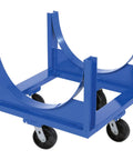 Heavy Duty Steel Workhorse Cradle For Moving And Storing Pipes Channel Bar Stock Barrels Or Drums 4000 Lb Capacity Blue Powder Coated Finish