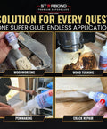 Starbond CA glue bottle, 4 oz, with extra cap and microtips; used for woodworking, woodturning, and pen turning.