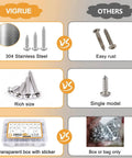Comparison chart showing 510 Piece Stainless Steel Wood Screws Kit With 18 Sizes For Everyday DIY Projects vs others.