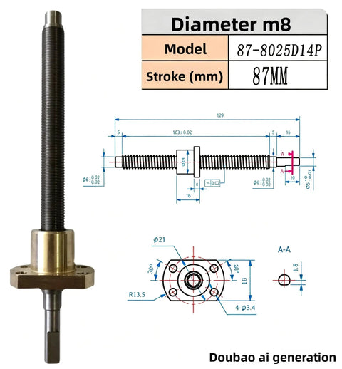 Precision Thread Adjustment Screws With Black Grip Knobs For Optical Lens Mounts And Breadboards shown with detailed measurements.