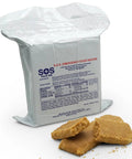 Lifesaver Emergency 3600 Calorie Food Bar Rations Kit For 72 Hour Pack with Five Year Shelf Life package and unwrapped bars.