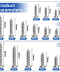 Self Tapping Wood Screws Set 685Pcs M2 M3 M4 Phillips Pan Head Assortment Kit 14 Sizes For DIY Plastic Wood Soft Metal And Sheet Metal Cross Recessed Drive Carbon Steel With Black Zinc Finish Built Tough And Rust Resistant. Product parameters chart with M2 M3 M4 screw sizes