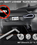 Genuine Carbon Fiber License Plate Frame Set With Secure Anti Theft Screws And Slick Black Finish For A Tight Universal Fit That Brings Legit Durability And A Clean Road Ready Vibe To Your Daily Drive with anti-theft screws.