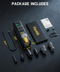 2 In 1 Cordless Tire Inflator And Air Blower Portable Air Compressor With Light And Power Bank 150 PSI package contents