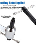 Derailleur Hanger Alignment Gauge Tool For Bikes Pro Grade 304 Stainless Steel with locking rotating rod and hex socket