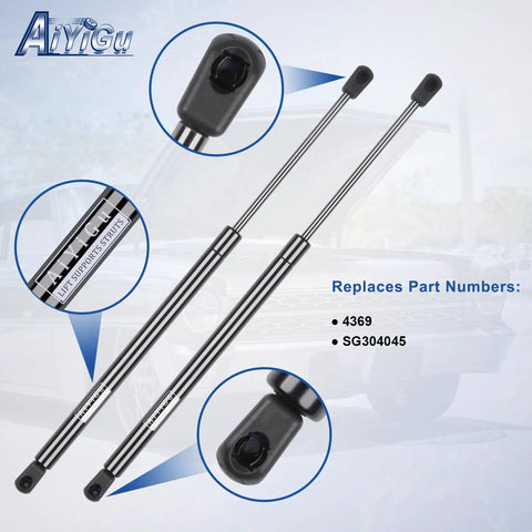 Heavy Duty Rear Window Shock Strut And Liftgate Opener Support For 2001 To 2007 Ford Escape Plus 2005 To 2007 Mercury Mariner, close-up of struts.