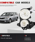 Knockout Heater Blend Air Door Actuator And Ac Climate Servo Motor For Toyota Sienna 2011 To 2020 with compatible car model.