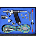 Slick Dual Action Pistol Trigger Spray Gun And Airbrush Kit Featuring Ace 0.3mm 0.5mm 0.8mm Tips With Matched 2cc 7cc 13cc Cups