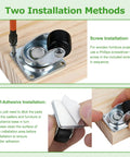 Low Profile Nylon Caster Wheels 1/2 Inch Smooth Rolling Swivel Casters For Light Furniture and Home Appliances installation methods on wood.