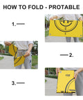 How to fold Universal Drone Landing Pad Waterproof Weighted Portable Fast Foldable Helipad Launch Surface For Any Terrain DJI Avata 360 Mavic 3 Pro Mini 3 Pro 4 Pro Mini 2 SE Air 2S 2 Mavic 2 FPV RC Quadcopter Accessories on grass surface