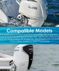 SwiftFlusher Outboard Quick Connect Flush Kit For Yamaha And Honda Engines on compatible marine engines, showing installation.