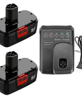 Heavy Duty 19.2V Ni-MH Replacement Battery 4.5Ah For C3 DieHard 130279003 130279005 130279017 Tools And Chargers set