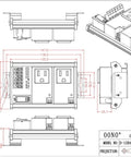 Technical diagram of Two Channel IoT Relay Outlet Module For Smart Home Projects With Built In 10 Amp Relays, AC 120V Control