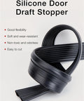 Kick Those Drafts Hella Durable Silicone Door Draft Stopper 39 Inch curled with good flexibility, soft and wear-resistant.