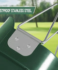 Close-up of Kid Friendly Toddler Swing Seat With Coated Chains And Heavy Duty High Back Bucket showing rustproof stainless steel