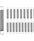 Hella Durable Pack Of Twenty Stainless Steel Extension Springs With Heavy Duty Dual Loop Hooks For Quick Furniture Fixes And Reliable Repairs Measuring Point Three Millimeter Wire By Three Millimeter Width By Twenty Millimeter Span.